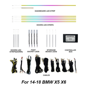 Lámpara ambiental interior del coche inalámbrica MCX para BMW X5 X6 14-18