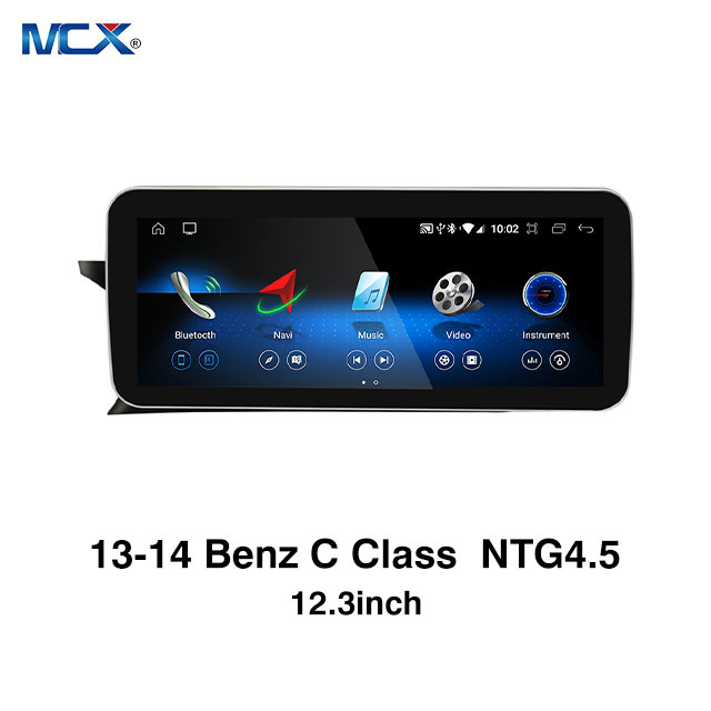 MCX 13-14 Benz Clase C W204 NTG 4.5 Sistema multimedia para automóvil de 12,3 pulgadas Trader