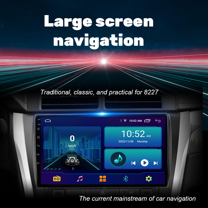 La unidad principal del automóvil con pantalla grande de alta definición de 10 pulgadas facilita la navegación y le permite ver con mayor claridad.