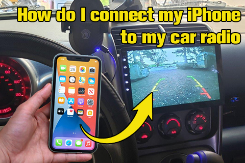 ¿Cómo conecto mi iPhone a la radio de mi coche?