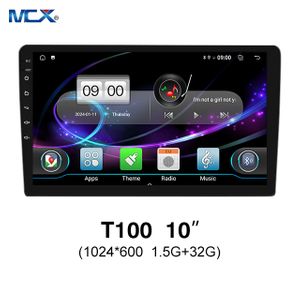 Unidad principal estéreo MCX T100 10 ' 1024*600 1.5G+32G Android Fábricas