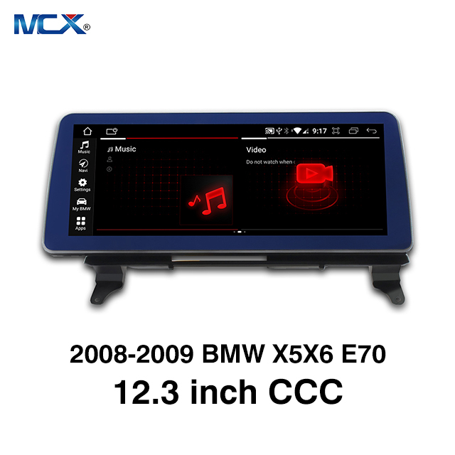 MCX 2008-2009 BMW X5X6 E70 Fabricantes de estéreo para automóvil CCC de 12,3 pulgadas