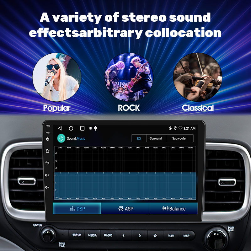 La calidad del sonido del estéreo del automóvil se mejora procesando las señales de audio del sistema de audio del automóvil con DSP.