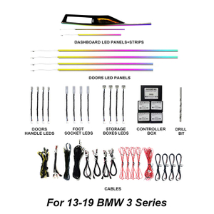 Proveedor de tiras LED coloridas para automóvil MCX para BMW Serie 3 13-19