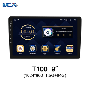 MCX T100 9 pulgadas 1024*600 1.5G+64G AHD Pantalla táctil Carplay Agencias
