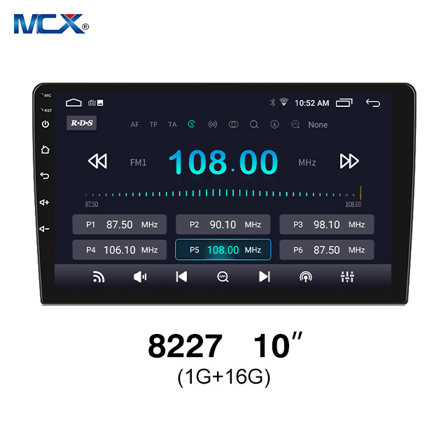 MCX 8227 Proveedores de unidades principales automotrices 1 + 16G AHD de 10 pulgadas