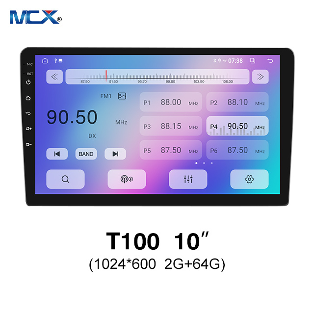 MCX T100 10 pulgadas 1024*600 2G+64G Android Reproductor de DVD para coche Fabricación de navegación GPS