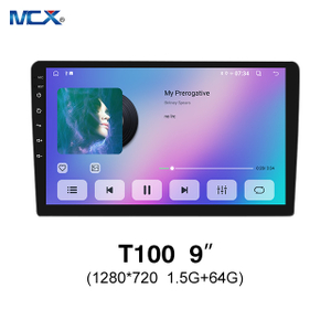 MCX T100 9 pulgadas 1280*720 1.5G+64G Android Proveedor de unidad principal de coche