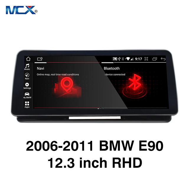 MCX 2006-2011 BMW E90 fábrica de pantallas multimedia para automóviles con RHD de 12,3 pulgadas