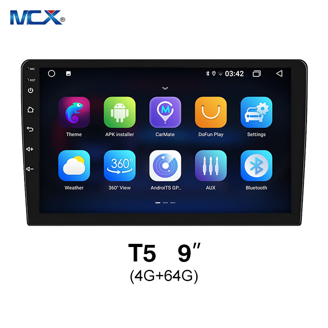 MCX T5 4+64G Pantalla táctil Bluetooth de 9 pulgadas Vista 360 Proveedor de radio para automóvil Android