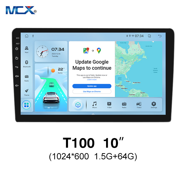 Fabricantes de reproductores de DVD para coche MCX T100 10 ' 1024*600 1.5G+64G Android