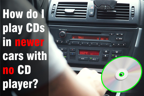 ¿Cómo reproduzco CD en autos más nuevos sin reproductor de CD?