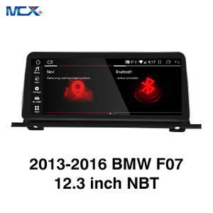MCX 2013-2016 BMW F07 Proveedores de pantalla NBT Android12 de 12,3 pulgadas