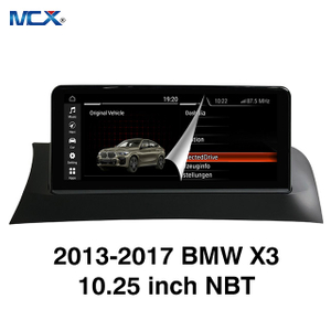 MCX 2013-2017 BMW X3 10,25 pulgadas NBT Coche Agencias multimedia Android