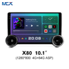 MCX X80 10.1 pulgadas 4 + 64G ASP Perilla de volumen doble Din Car Audio Proveedores al por mayor