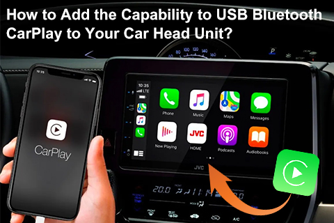 ¿Cómo agregar la capacidad de USB Bluetooth CarPlay a su unidad principal de audio?