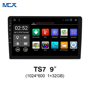 MCX TS7 Reproductor de CD de radio para automóvil de 9 pulgadas 1024 * 600 1 + 32 GB con Bluetooth al por mayor