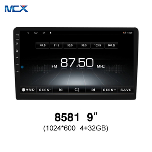 MCX N81 9 pulgadas 8581 4g + 32g 1024 * 600 Pantalla táctil Doble Din Video Estéreo para automóvil Fábricas