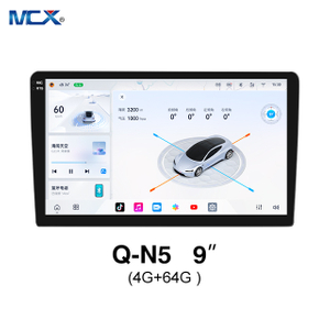 MCX Q-N5 3987 Instalación de unidades principales de audio para automóvil de alta fidelidad 4G + 64G de 9 pulgadas