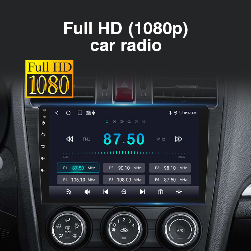 Radio para coche Full HD (1080p)