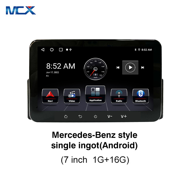 MCX 7' Mercedes-Benz Estilo 1+16G 1024*600 Distribuidor de radio de coche Android de un solo dinar