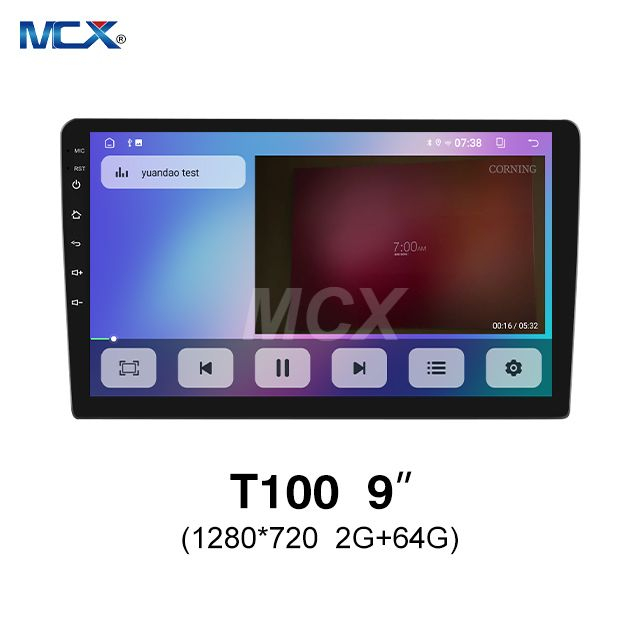 MCX T100 9' 1280*720 2G+64G Reproductor de vídeo Android para ventas al por mayor de automóviles