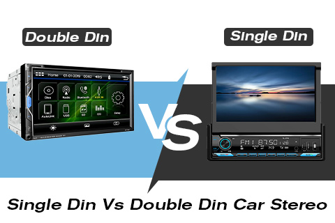 Estéreo para automóvil Din simple versus Din doble