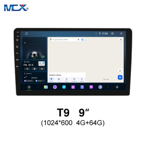 MCX T9 4+64G 9 pulgadas 1024*600 Android 13 Estéreo para automóvil con suministros de cámara de respaldo Bluetooth