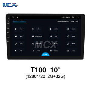 MCX T100 10 pulgadas 1280*720 2G+32G Android estéreo para coche con exportador de reproductor de DVD