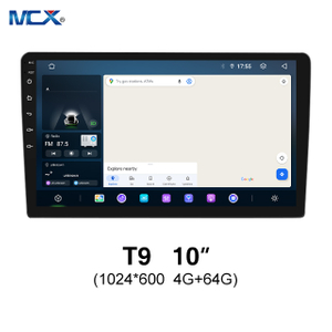 MCX T9 4+64G 10 pulgadas 1024*600 HD Cámara Android Sistema Reproductor multimedia para coche con Bluetooth al por mayor