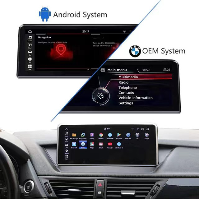 MCX 2010-2011 BMW Serie 1 Fabricante de monitor Android CIC de 10,25 pulgadas