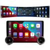 MCX X80 10,1 pulgadas 6+128G ASP doble Din Apple Carplay con perilla de volumen reproductor de coche personalizado