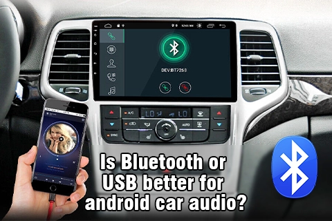 ¿Es mejor Bluetooth o USB para Android Car Audio?