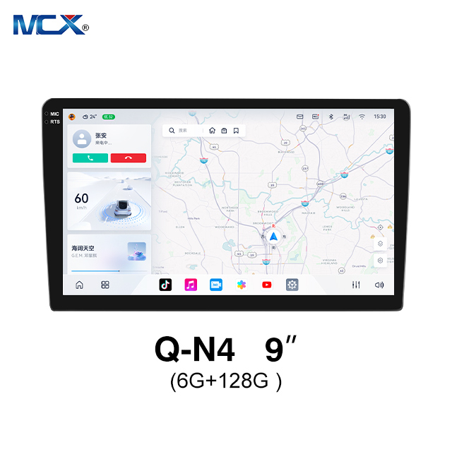 MCX Q-N4 3986 Fabricantes de pantalla táctil del sistema Android para automóvil de 9 pulgadas 6G + 128G