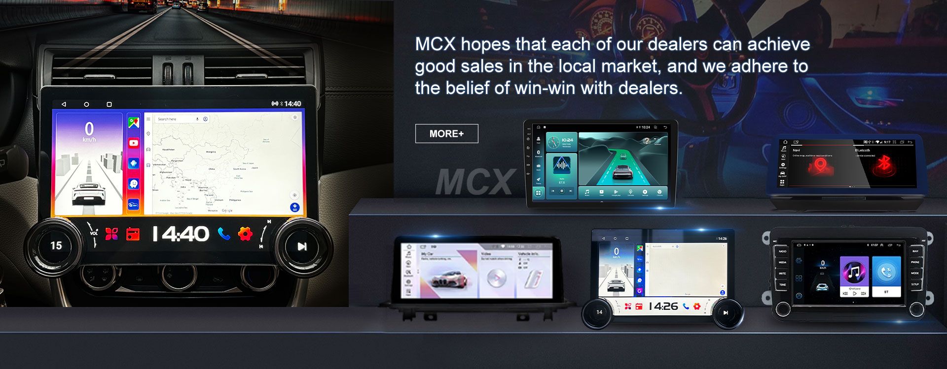 sistema de radio del coche mcx